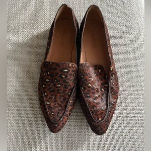 Madewell - The Frances Skimmer in Painted Leopard Calf Hair sz. 9 1/2
